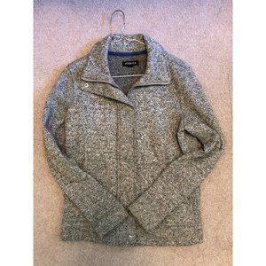 Grey Collarless Jacket